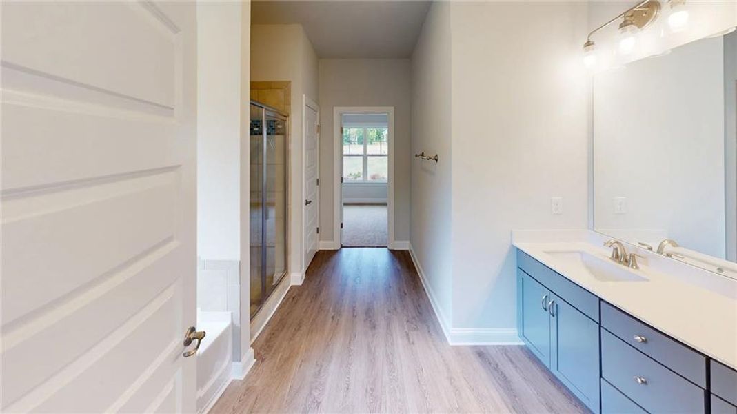 Furnished interior view inside a new home in Mirror Lake at South Harbour, Villa Rica (Image 6).