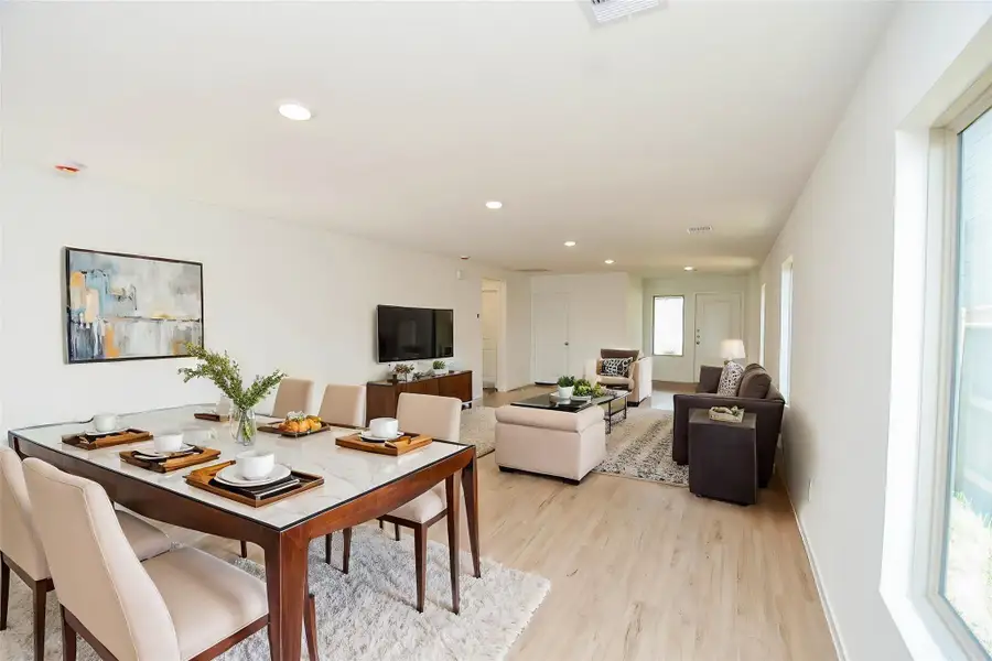 Furnished interior view inside a new home in Ladera Trails, Conroe (Image 12).