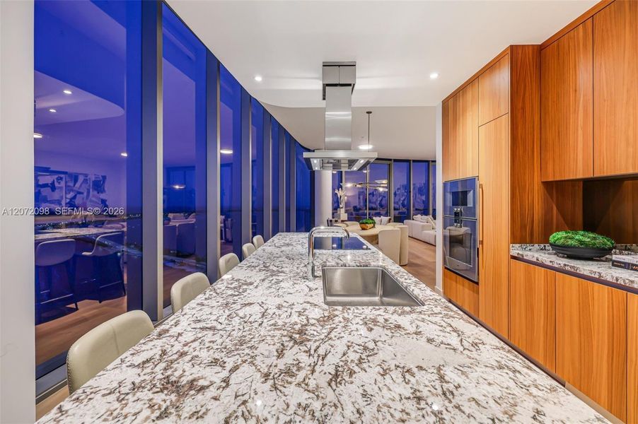 Furnished interior view inside a new home in , Miami (Image 6).