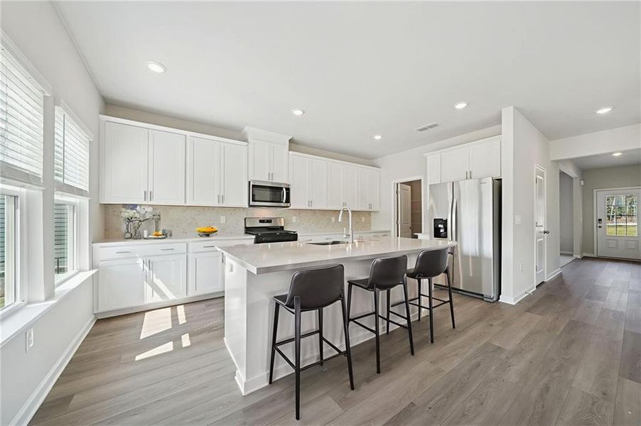 Furnished interior view inside a new home in Preserve at Mountain Creek, Pendergrass (Image 10).