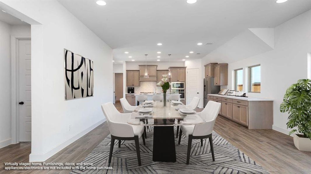 Furnished interior view inside a new home in The Heights At Uptown Celina 45', Celina (Image 8). Furnished interior view inside a new home in The Heights At Uptown Celina 45', Celina (Image 8).