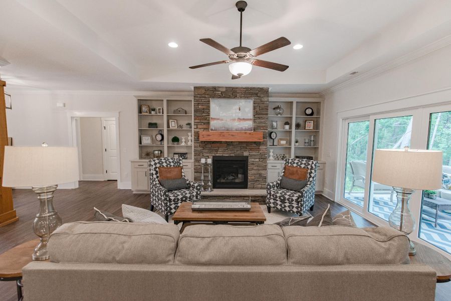 Representative furnished interior of a home built from the McKinley by Bill Clark Homes in The Sanctuary at Sunset Beach, Sunset Beach (Image 32). Representative furnished interior of a home built from the McKinley by Bill Clark Homes in The Sanctuary at Sunset Beach, Sunset Beach (Image 32).