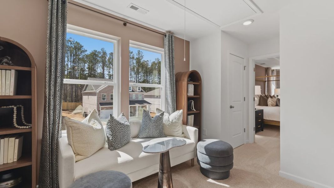 Furnished interior view inside a new home in Bowers Farm Townhomes, McDonough (Image 15). Furnished interior view inside a new home in Bowers Farm Townhomes, McDonough (Image 15).