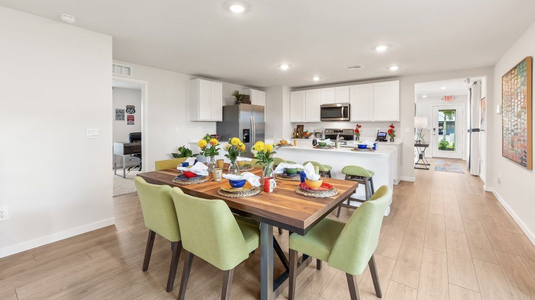 Furnished interior view inside a new home in Coral Bay - Express & Tradition, North Fort Myers (Image 9).