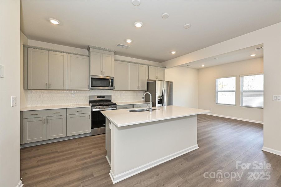 Furnished interior view inside a new home in Seattle Crossing, Shelby (Image 3).