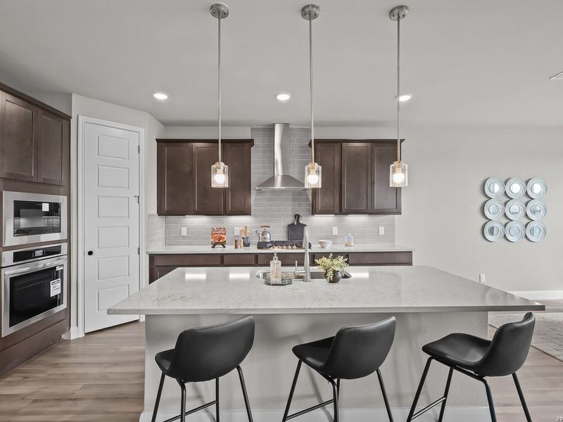 Furnished interior view inside a new home in Ladera, San Antonio (Image 13).