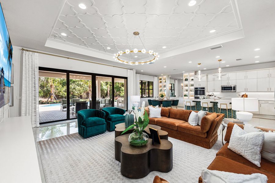 Representative furnished interior of a home built from the Bahama by GL Homes in Valencia Harbor (55+), Fort Myers (Image 6).
