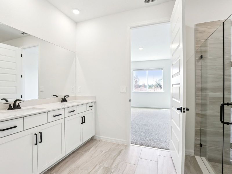Furnished interior view inside a new home in Two Rivers - Signature Series, Zephyrhills (Image 10).