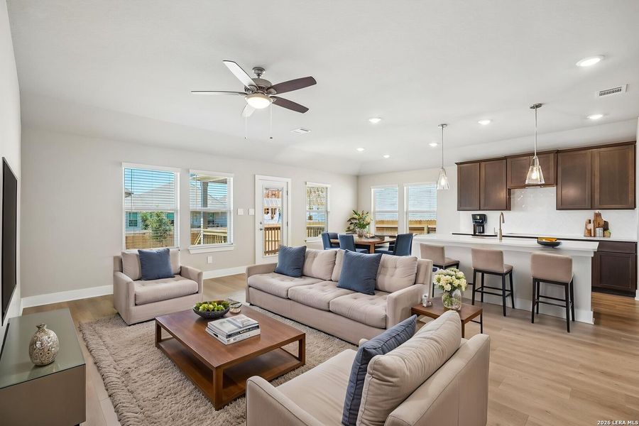 Furnished interior view inside a new home in Arcadia Ridge - Classic Series, San Antonio (Image 17).
