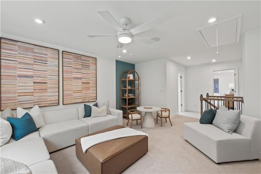 Furnished interior view inside a new home in Briar Creek, Atlanta (Image 4). Furnished interior view inside a new home in Briar Creek, Atlanta (Image 4).