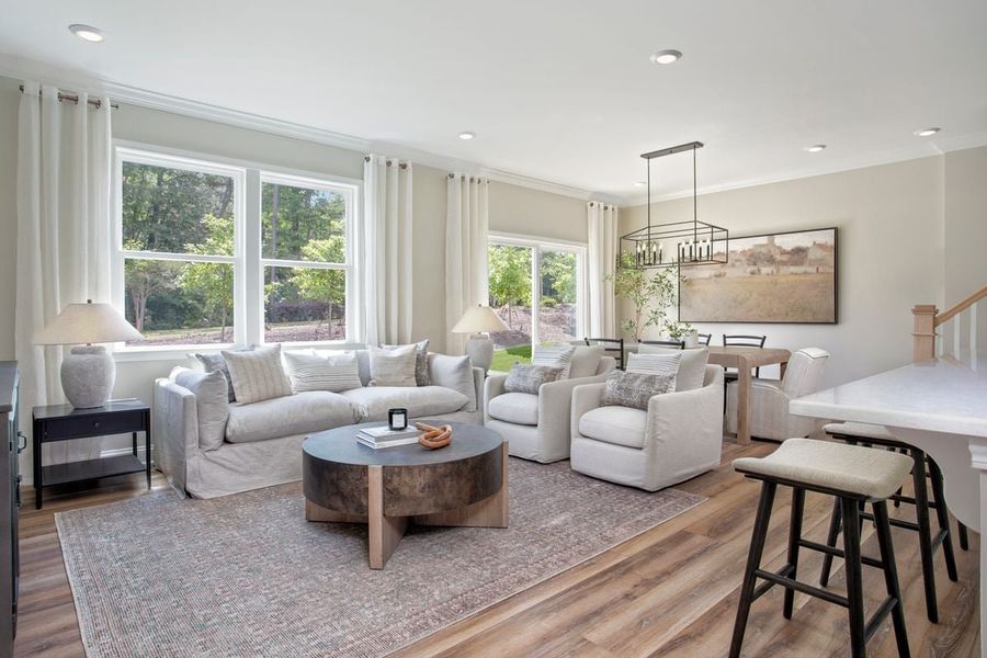 Furnished interior view inside a new home in Bridgepoint, Chapel Hill (Image 4).