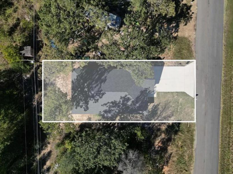 Map / location with property parcel outlined