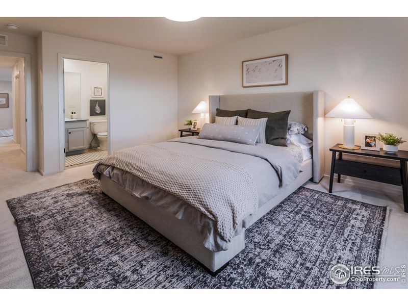 Furnished interior view inside a new home in Granary Trailblazer Collection - Single Family Homes, Johnstown (Image 37).