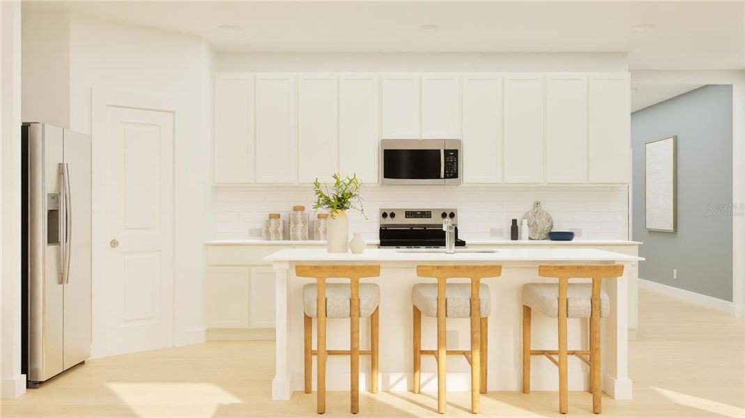 Furnished interior view inside a new home in , Clermont (Image 3). Furnished interior view inside a new home in , Clermont (Image 3).
