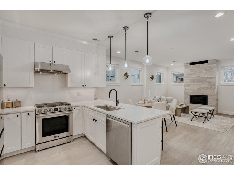 Furnished interior view inside a new home in , Denver (Image 12).