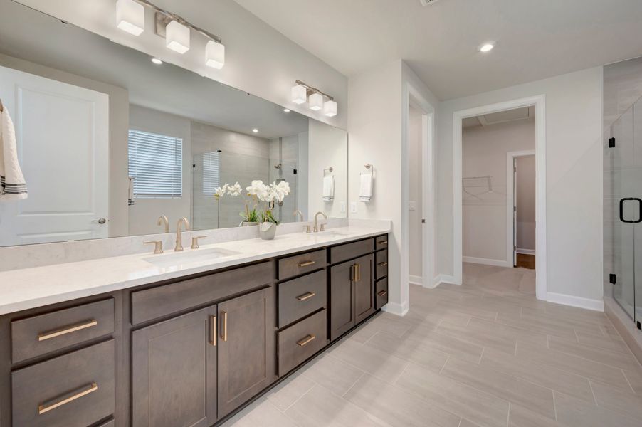 Representative furnished interior of a home built from the Aspen Creek by Tri Pointe Homes in Altis At Serenity | A 55+ Community, Fuquay Varina (Image 18).