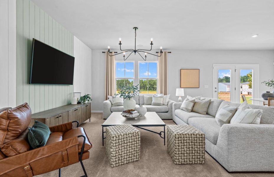 Representative furnished interior of a home built from the Longspur by Pulte Homes in Crestview, Spartanburg (Image 8).