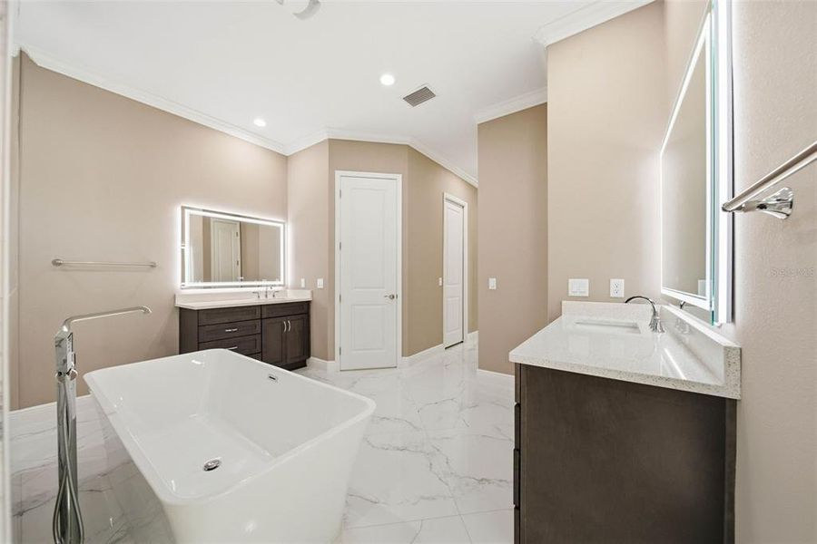 Furnished interior view inside a new home in , Beverly Hills (Image 8).