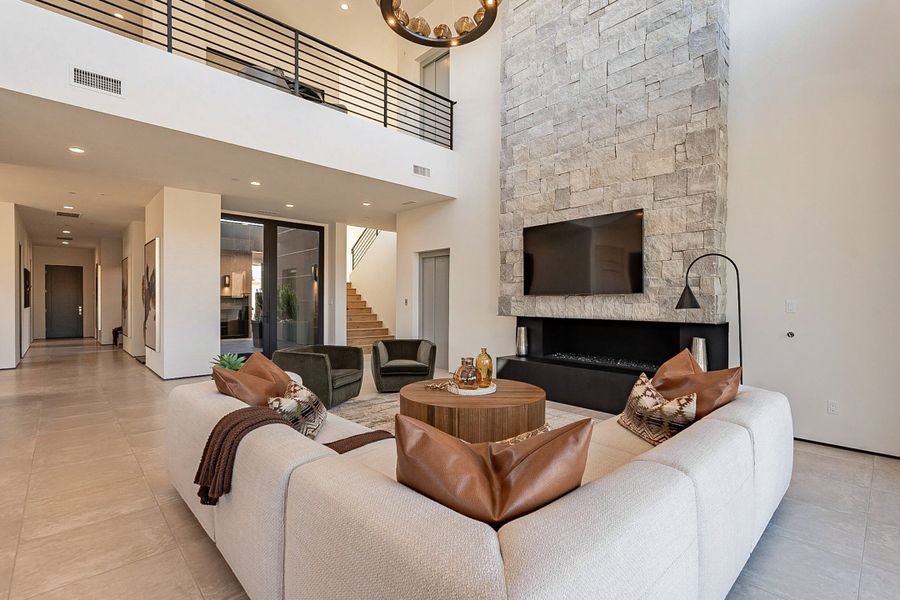 Furnished interior view inside a new home in Village at Seven Desert Mountain, Scottsdale (Image 5).