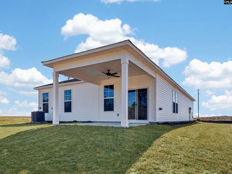 Exterior details and patio area of a home in Old Charleston Acres, Pelion (Image 4).