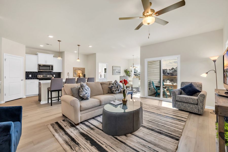 Representative furnished interior of a home built from the Courtney II by Great Southern Homes in Oak Hollow, Longs (Image 11).