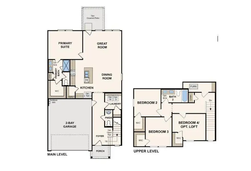 2D floor plan layout of this home in Sherwood Glen, Conroe, TX (Image 3).