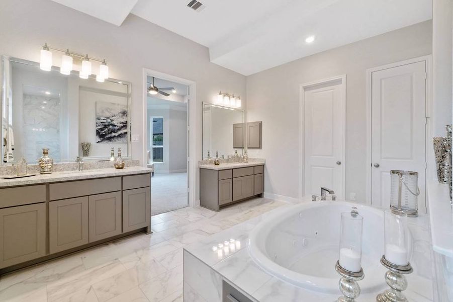 Furnished interior in a model home at Briarley in Montgomery (Image 18).