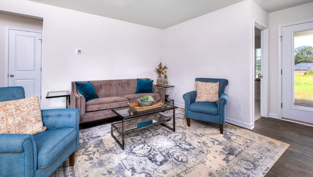 Furnished interior view inside a new home in Lockwood Landing, Supply (Image 8). Furnished interior view inside a new home in Lockwood Landing, Supply (Image 8).