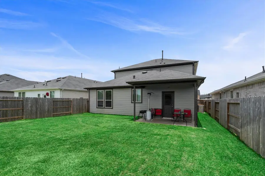 Exterior details and patio area of a home in , Crosby (Image 3).