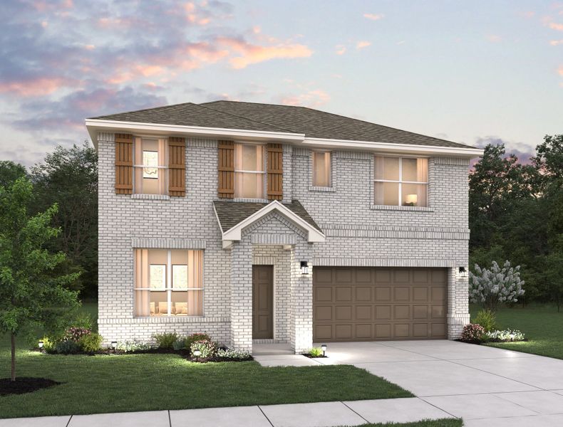 Representative exterior photo of a completed home built from the Yaupon by Ashton Woods in Arcadia Ridge, San Antonio, TX (Image 19).