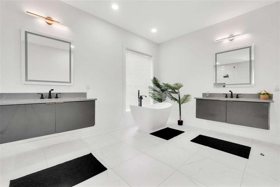 Furnished interior view inside a new home in , Atlanta (Image 44).