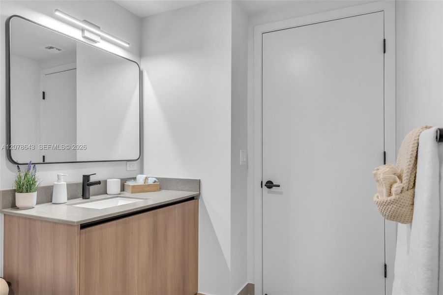 Furnished interior view inside a new home in , Miami (Image 5).