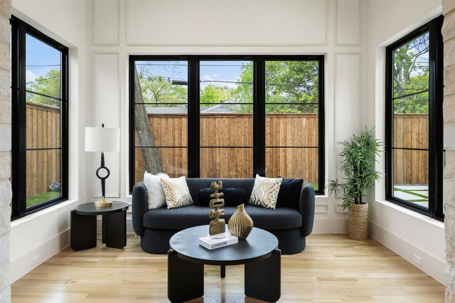 Furnished interior view inside a new home in , Dallas (Image 18).