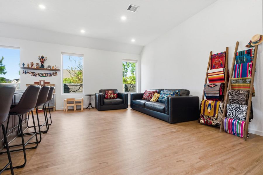 Another view of open concept