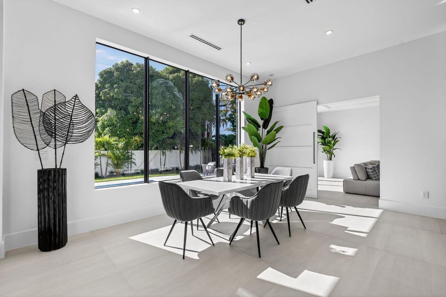 Furnished interior view inside a new home in , Boca Raton (Image 42).