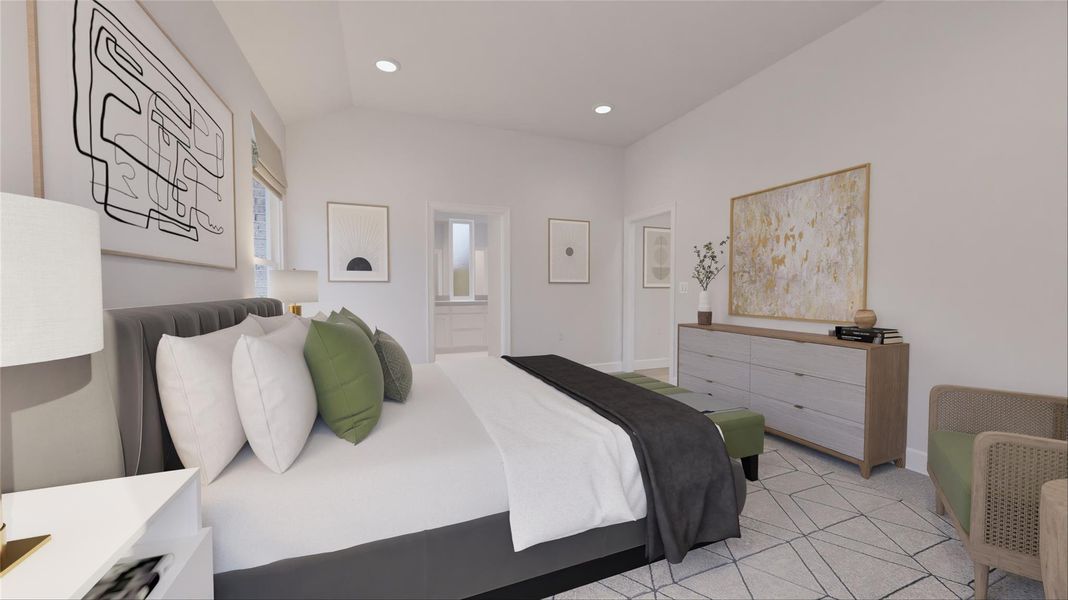 Furnished interior view inside a new home in Oakberry Trails, Waller (Image 6).