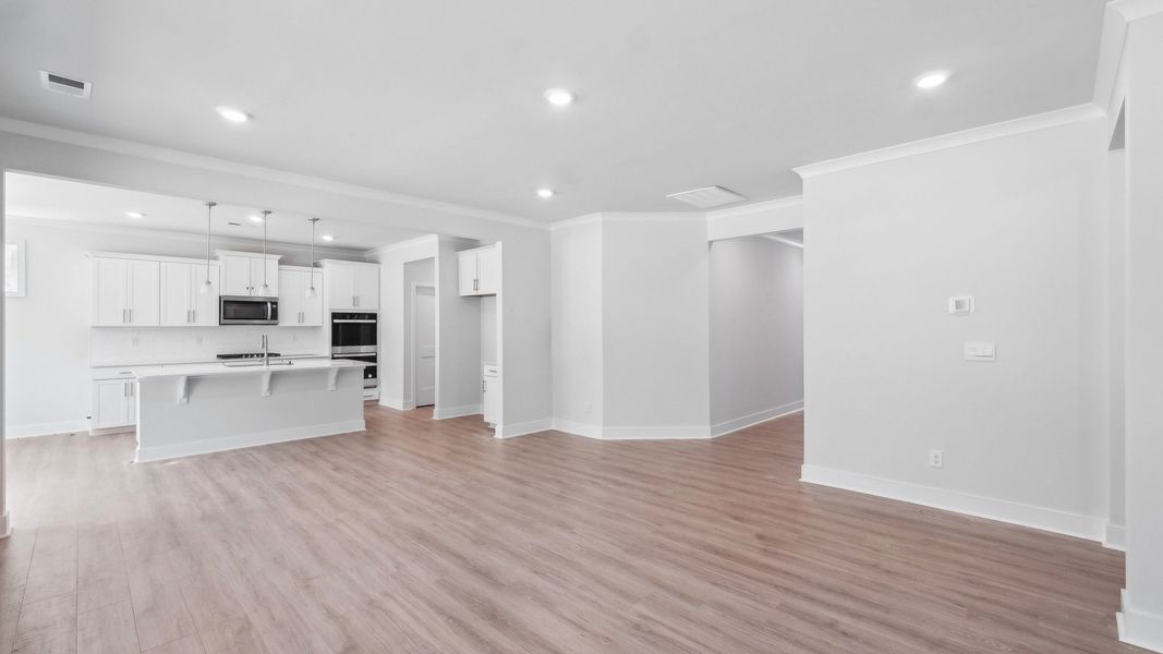 Representative unfurnished interior of a home built from the Hickory by D.R. Horton in Westport, York (Image 15).