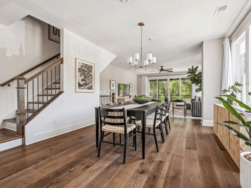 Furnished interior view inside a new home in Bellflower, Charlotte (Image 11).