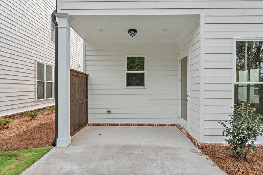 Representative exterior details of a home built from the The Castleberry by The Providence Group in Palisades Single Family, Cumming (Image 4).