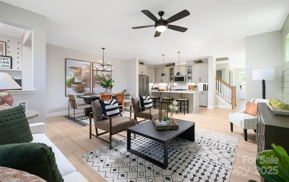 Furnished interior view inside a new home in North Creek Village, Huntersville (Image 15).