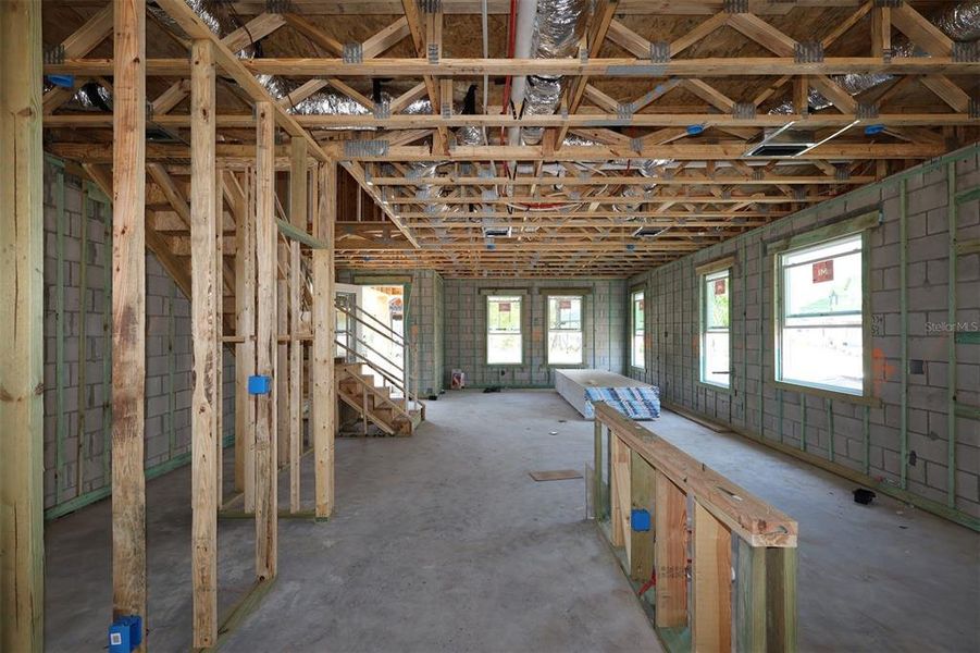 In-progress construction of a new home in Center Lake on the Park, St. Cloud, FL (Image 5).