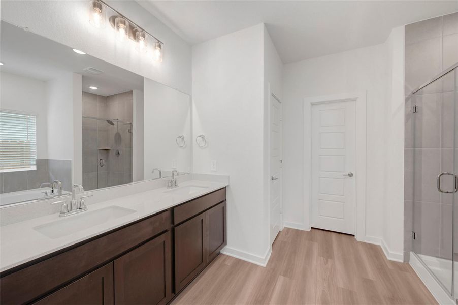 Furnished interior view inside a new home in Lone Star Landing, Montgomery (Image 17).