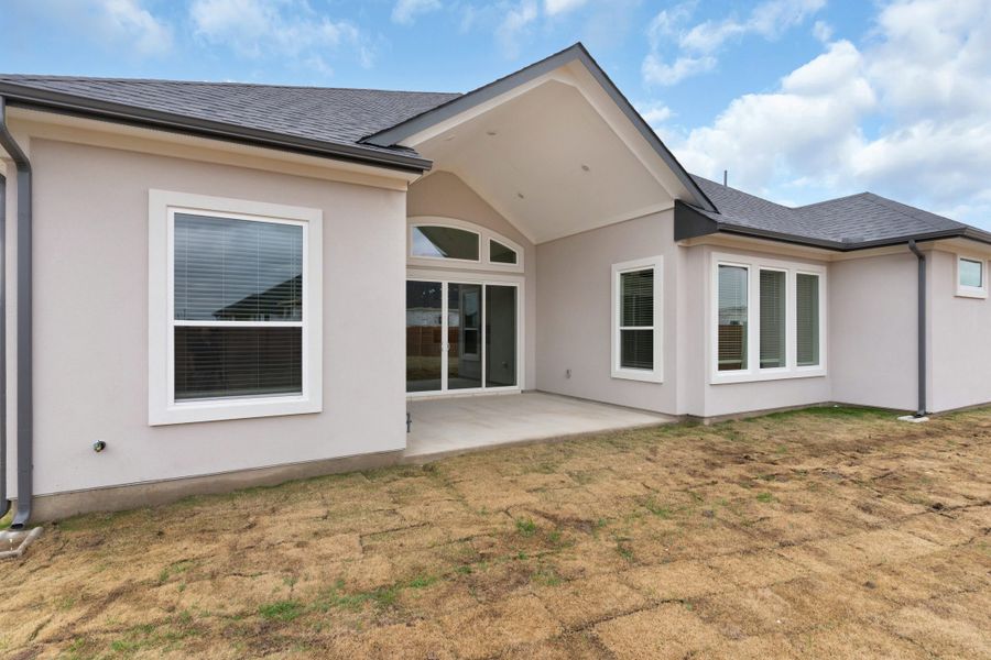 Exterior details and patio area of a home in Broken Oak, Georgetown (Image 21).