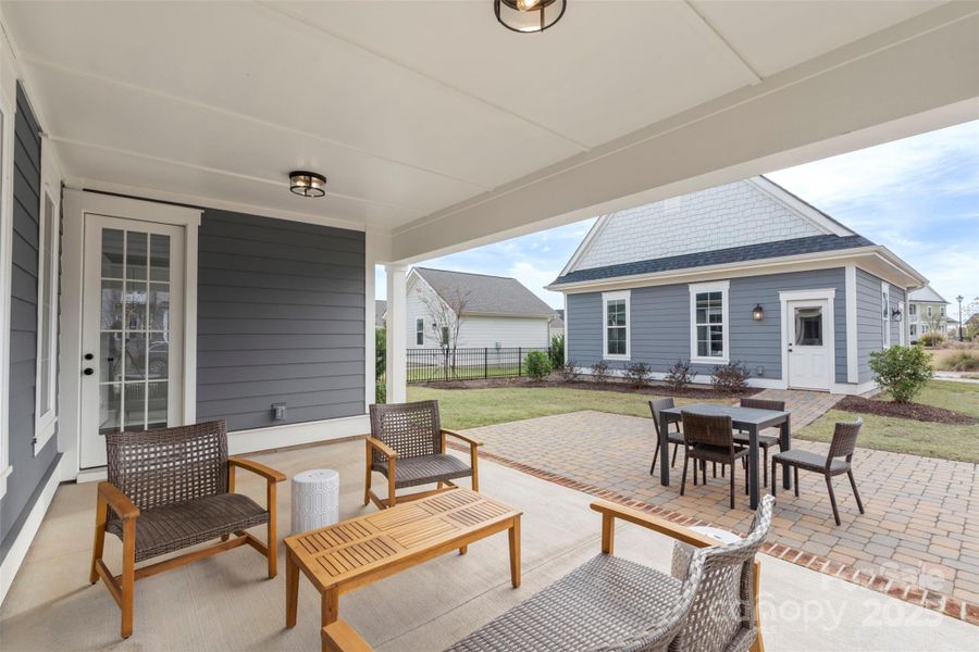 Exterior details and patio area of a home in Riverwalk, Rock Hill (Image 29).