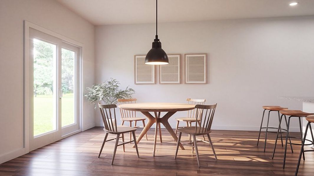 Furnished interior view inside a new home in Pineview North, Summerville (Image 4).