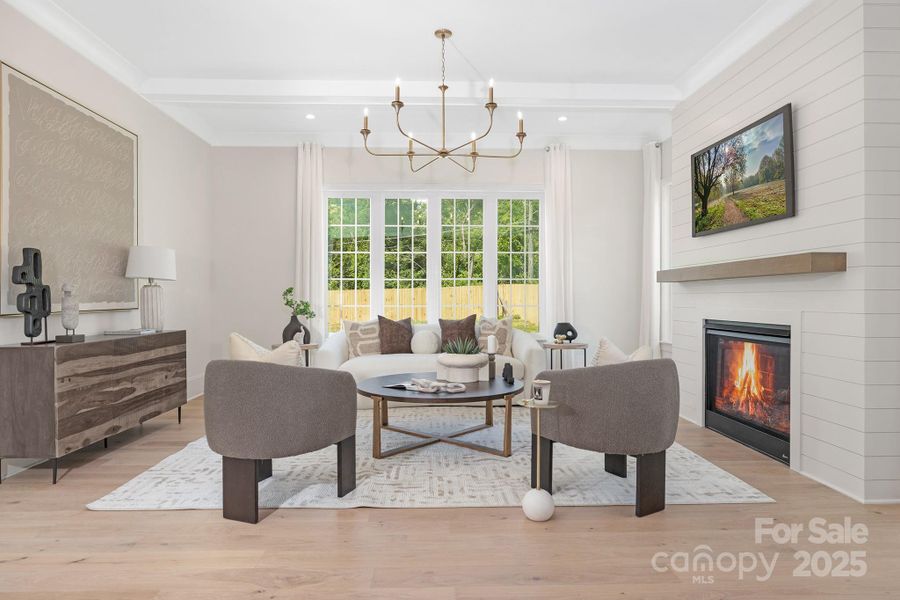 Furnished interior view inside a new home in , Charlotte (Image 8).