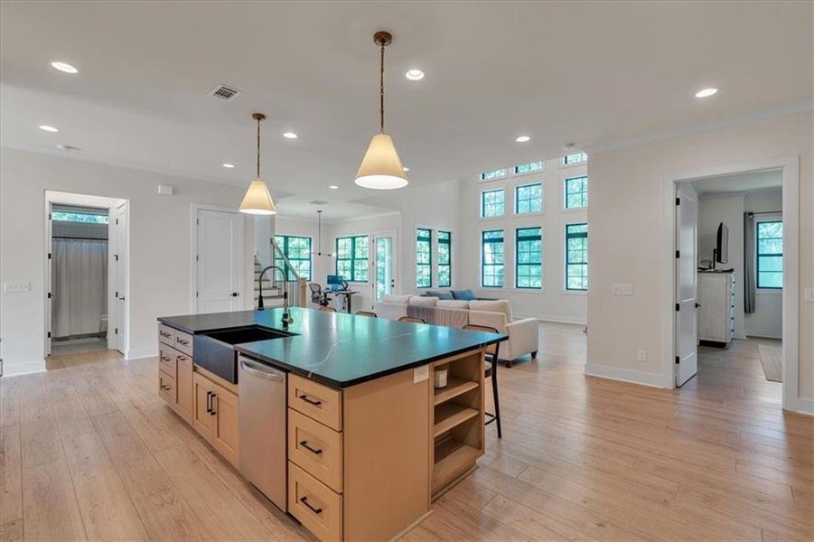 Furnished interior view inside a new home in , Dallas (Image 9).