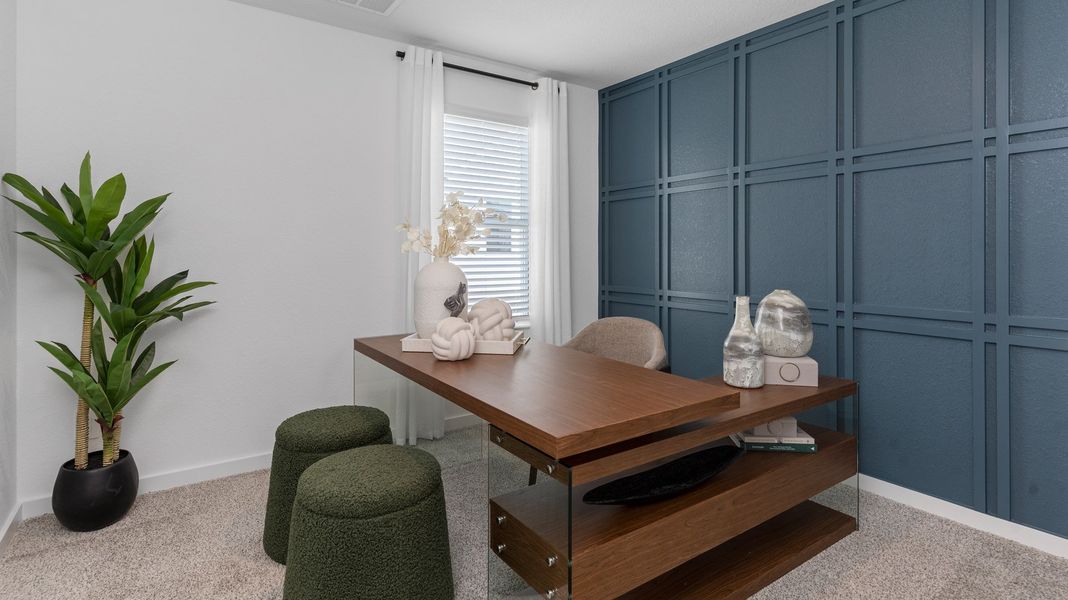 Representative furnished interior of a home built from the BOXWOOD by D.R. Horton in Legacy Village, Houston (Image 23).