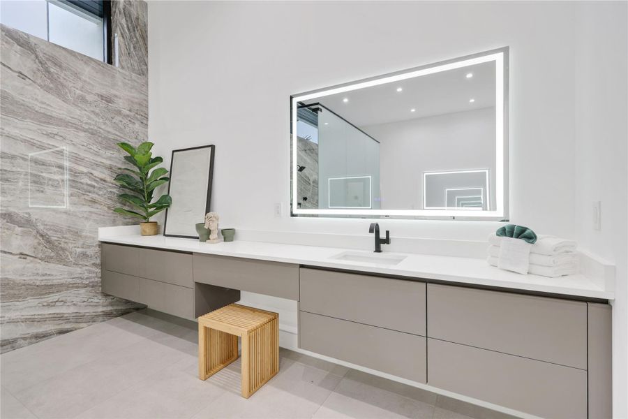 Furnished interior view inside a new home in , Parkland (Image 7).