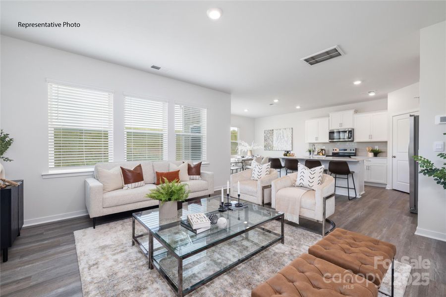 Furnished interior view inside a new home in Huffman Ridge, Hickory (Image 15).